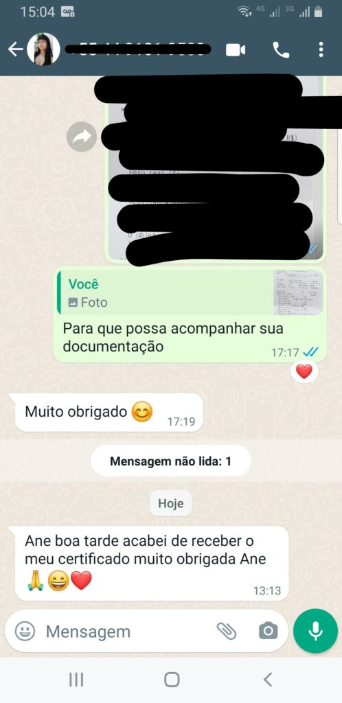Instituto Sagar avaliações de alunos - depoimento 6