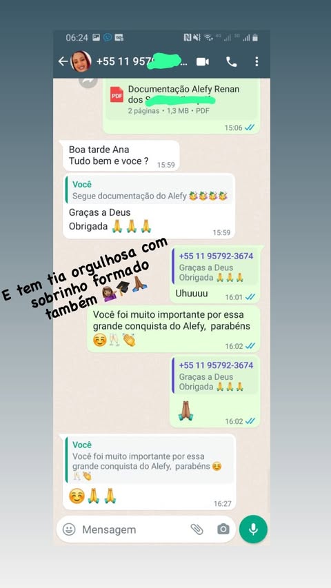 Instituto Sagar avaliações de alunos - depoimento 1
